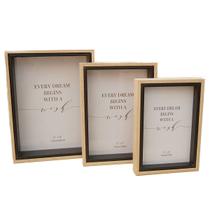 Kit 3 Porta Retrato 10x15, 13x18, 15x21 Mdf Kit 3 Porta Retrato 10x15, 13x18, 15x21 Mdf