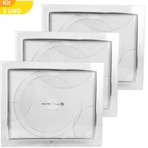 Kit 3 Porta Retrato 25x20 Dourado Prateado Moldura Grande Kit 3 Porta Retrato 25x20 Dourado Prateado Moldura Grande