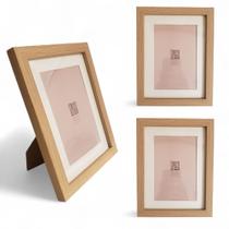 Kit 3 Porta Retratos 10x15 Moldura Paspatur Quadro Queens