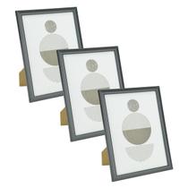 Kit 3 Porta Retratos de Madeira Decoração Moderno 10x15 Kit 3 Porta Retratos de Madeira Decoração Moderno 10x15