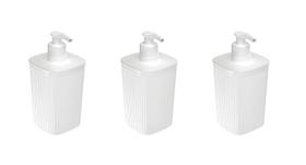 Kit 3 Porta Sabonete Líq. 420 ml Banheiro Pia Lavabo Clínica