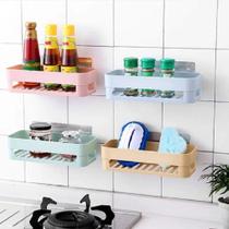 Kit 3 Porta Shampoo Suporte Adesivo Parede Banheiro Cozinha