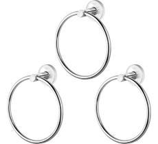 Kit 3 Porta Toalha Docol Argola Hope Cromado 90007637006 Cromado Kit 3 Porta Toalha Docol Argola Hope Cromado 90007637006 Cromado