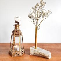 Kit 3 Porta Velas Decorativas Lanterna Marroquina Artesanal Kit 3 Porta Velas Decorativas Lanterna Marroquina Artesanal