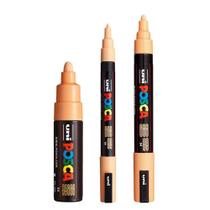 KIT 3 Posca PC-3M.PC-5M,PC-7M Cor: Laranja Claro 0.9-1.3mm KIT 3 Posca PC-3M.PC-5M,PC-7M Cor: Laranja Claro 0.9-1.3mm