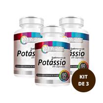 Kit 3 - potassio 100mg 60 caps