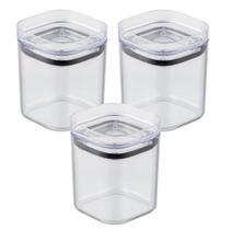 Kit 3 Pote Hermético 150 Ml Transparente Para Temperos Organizador Cozinha LIVRE BPA