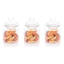 Kit 3 Pote Mantimentos Vidro Resistente Arena 750ml