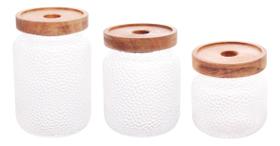 Kit 3 Pote Porta Mantimentos Lyor Vidro Acacia 350ml 500ml 700ml Conserva Temperos Kit 3 Pote Porta Mantimentos Lyor Vidro Acacia 350ml 500ml 700ml Conserva Temperos