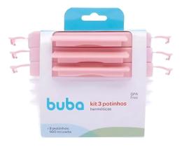 Kit 3 Pote Potinhos Herméticos Para Armazenar Comidas Buba