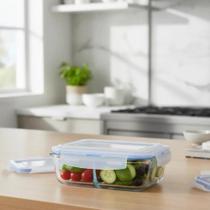 Kit 3 Pote Retangular Hermético Vidro Marmita Microondas Fitness Marmitinhas Casa Utensílio Doméstico Organização Cozinha Organizador Alimentos 1040ml Kit 3 Pote Retangular Hermético Vidro Marmita Microondas Fitness Marmitinhas Casa Utensílio Doméstico Organização Cozinha Organizador Alimentos 1040ml