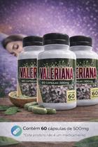 Kit 3 Pote Valeriana 60 Cápsulas de 500 mg