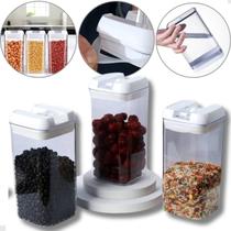 Kit 3 Potes 1200 ml Herméticos Organiza Cozinha, Lavanderia, Guarda Alimento, Recipiente, Caixa - Top Rio