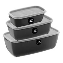 Kit 3 Potes 500mL 1,5L E 3L Multiuso Marmitas original UZ Utilidades