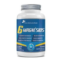 Kit 3 Potes 6 Magnésios 600mg 60 Cápsulas Flora Nativa
