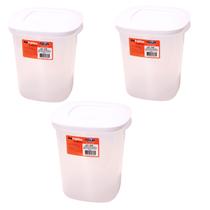 Kit 3 Potes Bioprátiko Pleion 3,5L com tampa