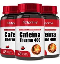 Kit 3 Potes Cafeína Thermo 400 60 cápsulas softgel FitoPrime