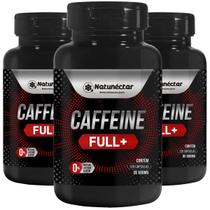 Kit 3 Potes Caffeine Anidra Suplemento Alimentar Natural 100% Puro Original Cafeína Natunectar 360 Capsulas Energia Treino Esportivo