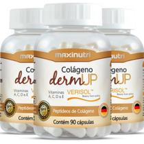 Kit 3 Potes Colágeno Verisol Dermup - 30 Cápsulas - Maxinutri