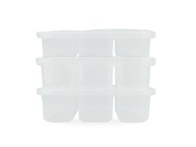 Kit 3 Potes Conservador Alimentos 3 Divisórias Nitron 1,1L E