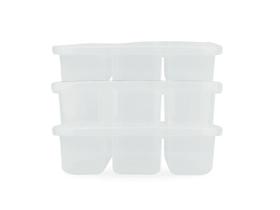 Kit 3 Potes Conservador de Alimentos C/ 3 Divisórias Nitron 1,1L e Tampa P/ Petiscos Plástico Livre de BPA