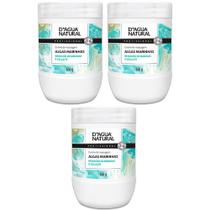 Kit 3 Potes Creme de Massagem Dagua Natural Algas Marinhas 650g Redução de Medidas e Celulite