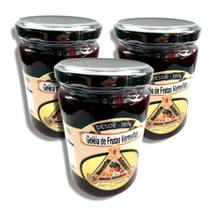 kit 3 Potes de Geleia de Frutas Vermelhas Caseira - Engenheiro Schmitd