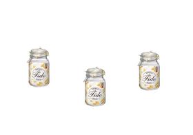 Kit 3 Potes de Vidro Hermético Original FIDO Terrina 2000 ml Ø 12 mm Multiuso
