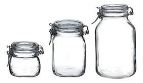 Kit 3 Potes Hermético 500ml , 1l E 1,5l Kit 3 Potes Hermético 500ml , 1l E 1,5l