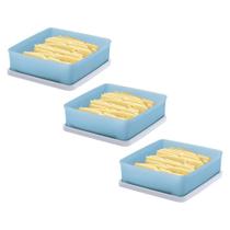 Kit 3 Potes Hermético Tupperware Mini Refri Line 400ml Kit 3 Potes Hermético Tupperware Mini Refri Line 400ml