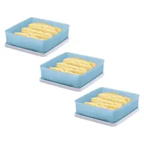 Kit 3 Potes Hermético Tupperware Mini Refri Line 400ml