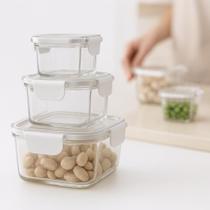 Kit 3 Potes Hermeticos de Plastico com Vedação Antivasamento Marmita Porta Temperos Quadrado ou Retangular Kit 3 Potes Hermeticos de Plastico com Vedação Antivasamento Marmita Porta Temperos Quadrado ou Retangular