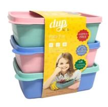 Kit 3 Potes Herméticos DUP Kids Pote Fun 460ml Plástico Livre de BPA Freezer Micro-ondas Lancheira