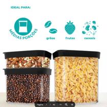 Kit 3 Potes Hermeticos Mantimento Açucar Café Sal Cereais Empilhavel Organizador Cozinha Kit 3 Potes Hermeticos Mantimento Açucar Café Sal Cereais Empilhavel Organizador Cozinha