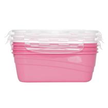 Kit 3 Potes Herméticos Marmita Fitness Retangular 1000ml - Lp House Kit 3 Potes Herméticos Marmita Fitness Retangular 1000ml - Lp House