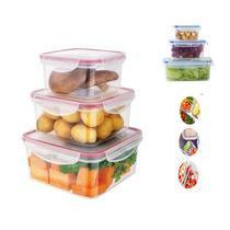 Kit 3 potes hermeticos profissional freezer ao microondas Kit 3 potes hermeticos profissional freezer ao microondas