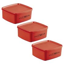 Kit 3 Potes Herméticos Tupperware Jeitosinho Molho de Tomate 400ml