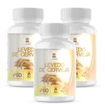 Kit 3 Potes Levedo de Cerveja 400mg 180 Capsulas - Rico em Vitaminas do Complexo B e Minerais