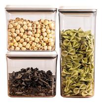 Kit 3 Potes Mantimentos Hermético Grande Com Tampa