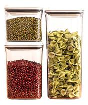 Kit 3 Potes Mantimentos Hermético Médio Com Tampa