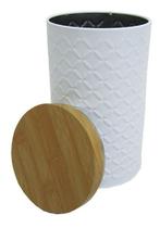 Kit 3 Potes Metal P/ Mantimentos Metal Redondo Com Tampa