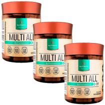 Kit 3 Potes Multi All Multivitamínico 180 Cápsulas Nutrify Vitaminas e Minerais