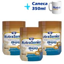 Kit 3 potes Nutra Senior 50+ 800g e Caneca 350ml