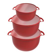Kit 3 Potes Organizadores Caçarola Bowl Tigelas C/ Tampa Multiuso 3,2L 6,5L 11,5L Cozinha Legumes Kit 3 Potes Organizadores Caçarola Bowl Tigelas C/ Tampa Multiuso 3,2L 6,5L 11,5L Cozinha Legumes