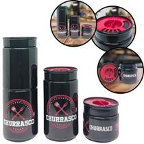 Kit 3 Potes Organizadores Tempero Churrasco c Tampa Dosadora Kit 3 Potes Organizadores Tempero Churrasco c Tampa Dosadora