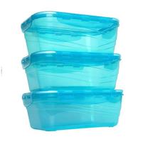 Kit 3 Potes Plástico 1L Lp House