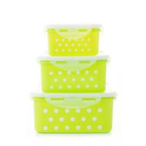 Kit 3 Potes Plásticos Com Trava - Verde - Futuro Brasil