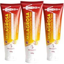 Kit 3 Potes Pomada Milagrosa Para Massagem 150g Bio Instinto Kit 3 Potes Pomada Milagrosa Para Massagem 150g Bio Instinto