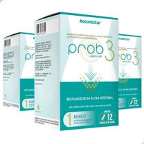 Kit 3 Potes Probi3 Suplemento Alimentar Natural Probiótico Lactobacillus Vitamínico Pura 36 Capsulas