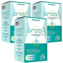 Kit 3 Potes Probi3 Suplemento Alimentar Natural Probiótico Lactobacillus Vitamínico Pura 90 Capsulas - Natunéctar